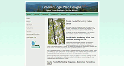 Desktop Screenshot of greeneredgewebdesigns.com