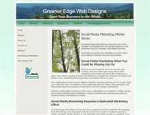 Tablet Screenshot of greeneredgewebdesigns.com